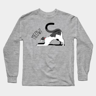 Cat in Playing Mood Long Sleeve T-Shirt